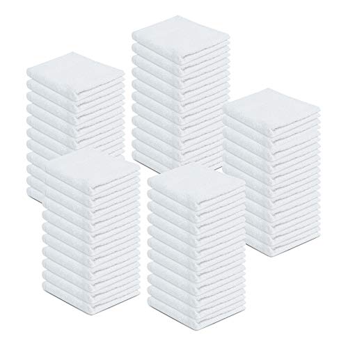 100% Cotton Terry Towels for Cleaning Auto Detailing and Painters
12x12 Inches White Terry Towels for High Absorbency Cl