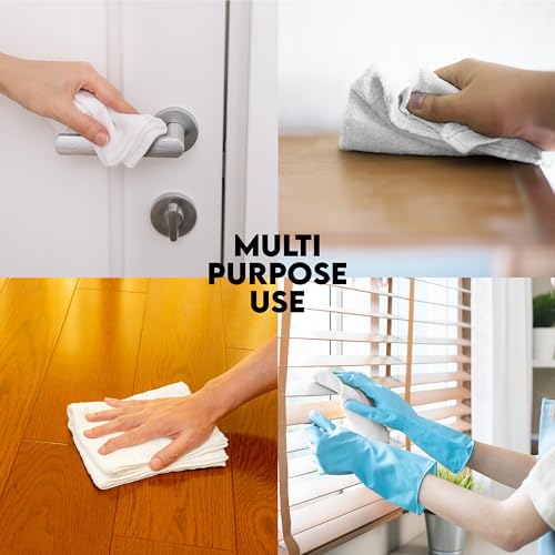 100% Cotton Terry Towels for Cleaning Auto Detailing and Painters
12x12 Inches White Terry Towels for High Absorbency Cl