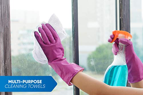 100% Cotton Terry Towels for Cleaning Auto Detailing and Painters
12x12 Inches White Terry Towels for High Absorbency Cl