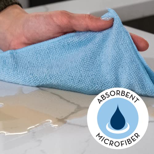 S&T INC. 100 Pack Microfiber Cleaning Cloth for Cars and Home, Reusable Towels by Design, Amazon-developed Certification